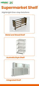Série de solutions d'étagères de vente au détail pour supermarchés en bois et métal Highbright personnalisées - Product Image 5