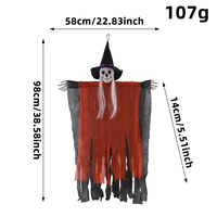 Décorations d'extérieur en plastique durable et tissu pour Halloween : squelettes et fantômes, accessoires pour maison hantée et fournitures de fête