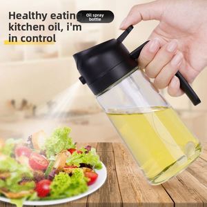 Atomizador de Aceite Exclusivo Transfronterizo de 470ml, Botella de Aceite de Doble Uso Integrada para Cocina y Hogar, con Función de Pulverización y Vertido - Product Image 2