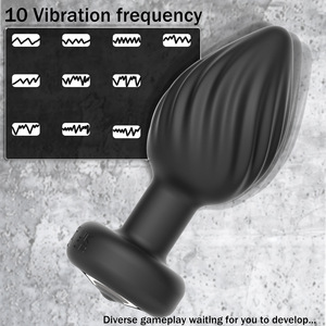 Anale plug met afstandsbediening, vibrerende schroefdraad, siliconen, milieuvriendelijk, voor mannen, prostaatmassage, masturbatie. - Product Image 2