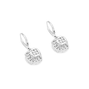 Orecchini a Gancio di Lusso con Lacrime d'Angelo, Moissanite Super Grande da 10 <span class=keywords><strong>Carati</strong></span> Colore D, Argento Sterling <span class=keywords><strong>925</strong></span> Placcato <span class=keywords><strong>Oro</strong></span> 18K, Taglio Brillante - Product Image 2