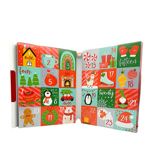 Papier <span class=keywords><strong>de</strong></span> noë<span class=keywords><strong>l</strong></span> personnalisé bon marché, emballage <span class=keywords><strong>de</strong></span> <span class=keywords><strong>calendrier</strong></span> <span class=keywords><strong>de</strong></span> <span class=keywords><strong>l</strong></span>'<span class=keywords><strong>avent</strong></span>, boîte-cadeau - Product Image 1