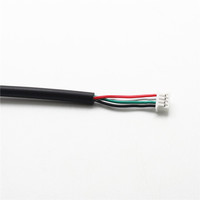 Câble d'alimentation Micro USB JST MX 1.25 4P à 5 fils, 30 cm/longueur personnalisée, connecteurs nickelés/plaqués or pour utilisation informatique, synchronisation USB2.0, coudé