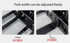 Precio más bajo Transpaleta eléctrica Carretilla elevadora 1,6 M 3,5 M 1 2Ton Walking Wide Egged Stacker - Product Image 3