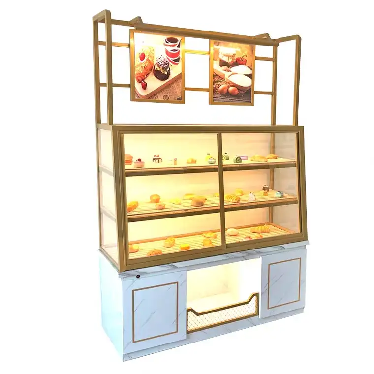 Armário de pastelaria, equipamento comercial profissional moderno para pastelaria resfriada
