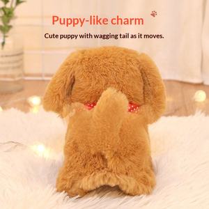 Perro de Juguete de Simulación, <span class=keywords><strong>Cachorro</strong></span> Eléctrico que Camina y Ladra, Peluche de Felpa que No Suelta Pelo, 31cm-50cm, Unisex - Product Image 4