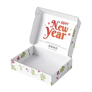 Custom Logo Luxury Packaging Gift Box Custom Size Recyclable Printing Christmas Corrugated Box