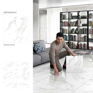 Azulejos de Porcelana Brillante Digital Royal Satvario de 600x600 mm, 8 mm de Grosor, Diseño 60x60 cm, Piso Vitrificado Pulido - Product Image 3