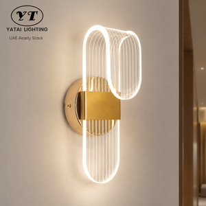 Lámpara de pared LED acrílica moderna de 3W con CCT seleccionable, montada en la pared, decorativa para interiores, para dormitorio, pasillo, sala de estar - Product Image 1