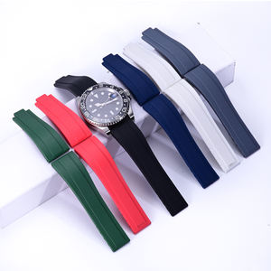 Bracelets de montre en caoutchouc de silicone à extrémités droites, motif camouflage, remplacement pour Rolex 20mm 21mm – Grande Vente - Product Image 4