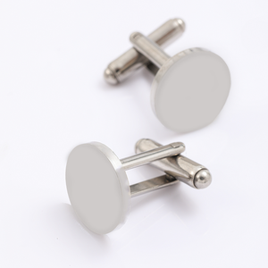 Ywyougangカスタマイズステンレススチール15mmサークルカフスDIYブランクビジネスウェディングパーティーアニバーサリーメンズギフト - Product Image 5