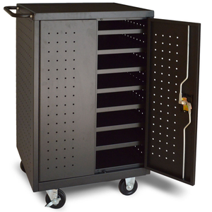 Armoire de charge pour ordinateurs portables TALONGJ LYYC Cdg007 avec poignées métalliques, serrure à clé, portes battantes, 1 porte, double tension, écologique et durable - Product Image 1