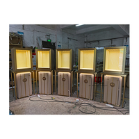 Vitrine à bijoux moderne de luxe exclusive, armoire de présentation sur mesure en acier inoxydable
