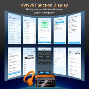 Escáner de diagnóstico directo de fábrica <span class=keywords><strong>Konnwei</strong></span> Kw905 <span class=keywords><strong>Obd2</strong></span> Bluetooth Elm327car para código de Falla de motor de protocolo <span class=keywords><strong>OBD2</strong></span> Universal - Product Image 5