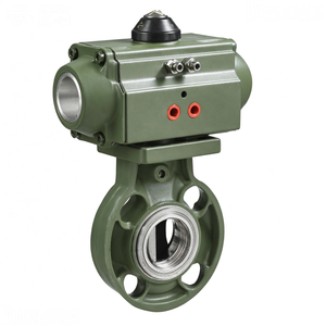 Actionneur pneumatique à double effet de type bride doublé d'EPDM COVNA DN150 6 pouces, vanne papillon en plastique UPVC - Product Image 2