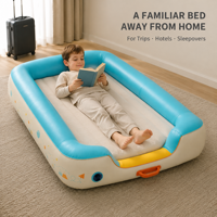 Lit de voyage gonflable pour tout-petits avec matelas intérieur amovible, construction en PVC à double chambre pour marques de distributeurs