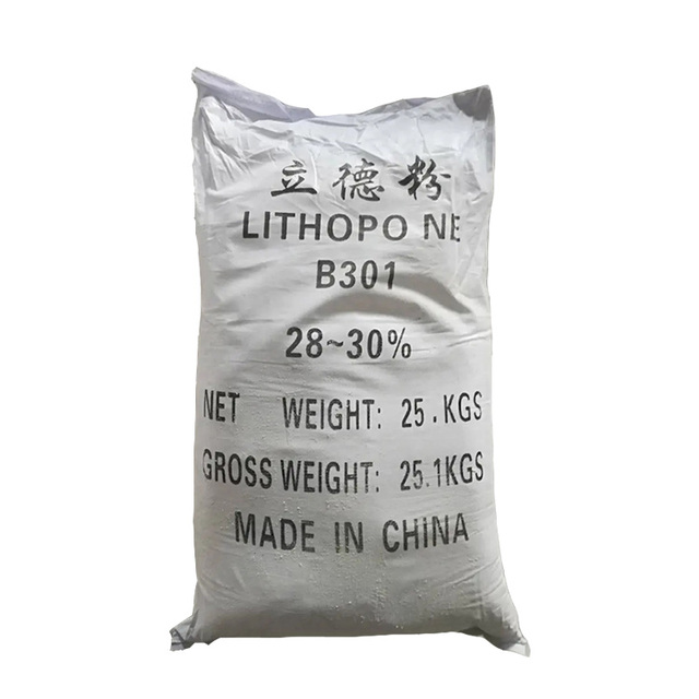 White Inorganic Lithopone Pigment 99% Content Coating Pigment for Paint Paper PVC Industry