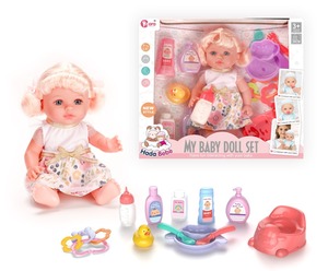 Ensemble de poupées en vinyle pour bébés de 12 pouces, poupée bébé réaliste avec accessoires, jouet de simulation pour filles - Product Image 2