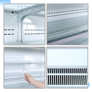 Thương mại lạnh tủ đông tủ lạnh thẳng đứng hiển thị Cooler multideck mở máy làm lạnh cho Trái Cây Rau - Product Image 4