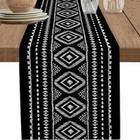 Chemin de table et nappe en lin personnalisables à imprimé léopard, style bohème mexicain, motif crâne - Meilleures ventes