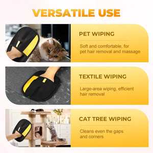 Gants électrostatiques réutilisables double face pour l'élimination des poils d'animaux 2025 – Grande taille, pour chats et chiens, avec poils bidirectionnels – Outil de toilettage pour le dropshipping - Product Image 4