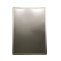 A2size bingkai Poster aluminium papan latar galvanis bingkai Poster klip jepret perak