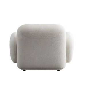 Thiết kế cổ điển hiện đại kích thước lớn màu trắng Teddy Arm Chair 1 chỗ ngồi phòng khách đơn <span class=keywords><strong>Sofa</strong></span> đơn với cánh tay cuộn loe - Product Image 4