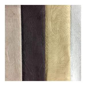 Tapisserie de canapé en daim, <span class=keywords><strong>tissu</strong></span> <span class=keywords><strong>velours</strong></span> gaufré, bon marché, nouvelle mode - Product Image 1