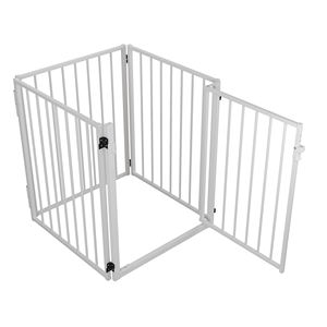 כלב לשחק עבור חצר מקורה rv קמפינג 32 אינץ '8 לוחות דפוס לחצן סגירה ידידותית לסביבה עבור כלבים קטנים ובינוניים - Product Image 3