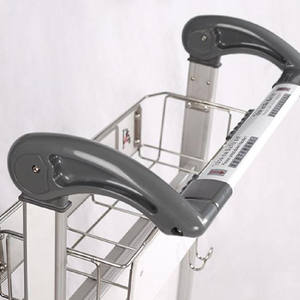 Chariot à Bagages d'Aéroport en <span class=keywords><strong>Aluminium</strong></span> à 3 Roues avec Frein à Main - Product Image 4