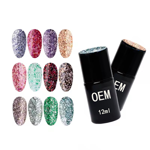 Esmalte <span class=keywords><strong>de</strong></span> Uñas con Purpurina Brillante <span class=keywords><strong>de</strong></span> Marca Privada OEM, Gel UV Orgánico para Suministros <span class=keywords><strong>de</strong></span> Salones <span class=keywords><strong>de</strong></span> Belleza para Arte <span class=keywords><strong>de</strong></span> Uñas - Product Image 3