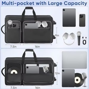 Weich gepolsterter Rollrucksack <span class=keywords><strong>DJ</strong></span>-<span class=keywords><strong>Controller</strong></span>-Koffer mit Rollen Kompatibel mit <span class=keywords><strong>DDJ</strong></span> FLX10/1000/1000SRT/REV7/REV5/SC LIVE Elektronische Orgel - Product Image 2