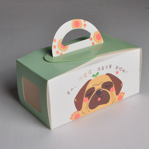 Tùy chỉnh dùng một lần Kraft lấy đi hộp giấy xử lý cho bánh sinh nhật bao bì cho Sushi đường khoai tây chiên UV lớp phủ bao gồm - Product Image 4