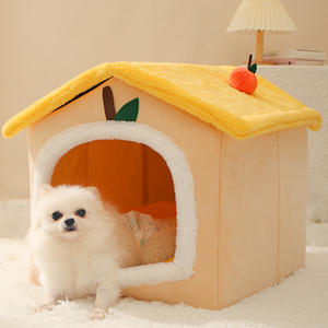 Casa <span class=keywords><strong>para</strong></span> <span class=keywords><strong>Perros</strong></span> Plegable, Aislada y Cerrada, <span class=keywords><strong>para</strong></span> Razas Pequeñas, Refugio Térmico <span class=keywords><strong>para</strong></span> Todas las Estaciones, Tapete Lavable Extraíble, Base Antideslizante - Product Image 4