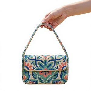 Beautiful Handmade Embroidered Cotton Coin Wallet Decorative Traditional Fabric <b>Money</b> <b>Pouch</b> Secure Zip Closure New Year Party - Product Image 1