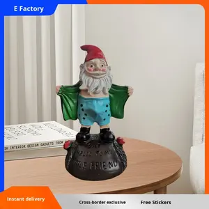 Figura Decorativa de Resina de <span class=keywords><strong>Duende</strong></span> Enano con Barba Blanca, para Jardín, Patio, Decoración de Exterior - Product Image 2