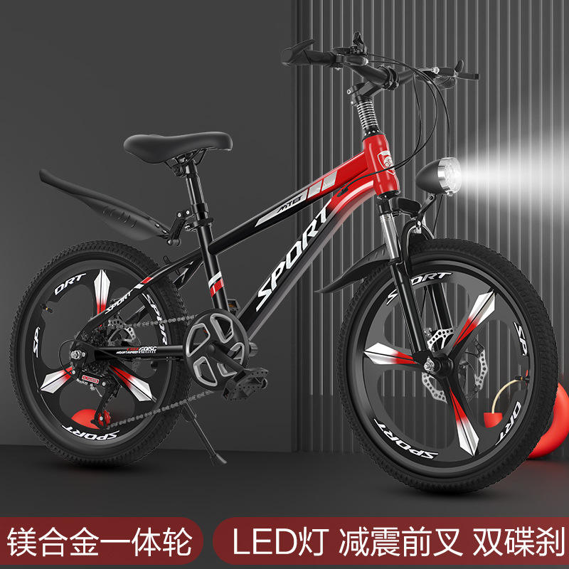 Roues intégrées noires et rouges