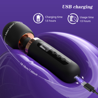 Vibrateur miniature portable avec écran LCD, puissant masseur clitoridien, silencieux, discret, étanche, en silicone souple, jouet sexuel pour femme