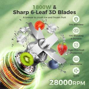 Electrodomésticos de Cocina Pequeños, Exprimidor Industrial, Fabricante de Máquinas Comerciales, Licuadora de Frutas y Carne de Alta Resistencia - Product Image 3