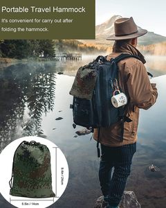 Ngoài trời di động Trọng lượng nhẹ 210t <span class=keywords><strong>Nylon</strong></span> Cây treo võng cắm trại với muỗi <span class=keywords><strong>Net</strong></span> - Product Image 6