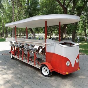 Quadricycle à pédales pour 13 personnes, idéal pour les visites touristiques, les conférences ou les fêtes, à louer, unique et amusant - Product Image 2