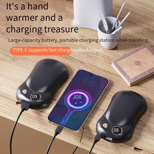 เครื่องทำความร้อนมือแบบพกพา แบตสำรองแม่เหล็ก 10000 mAh ชาร์จผ่าน USB สำหรับการเดินทางกลางแจ้ง - Product Image 4