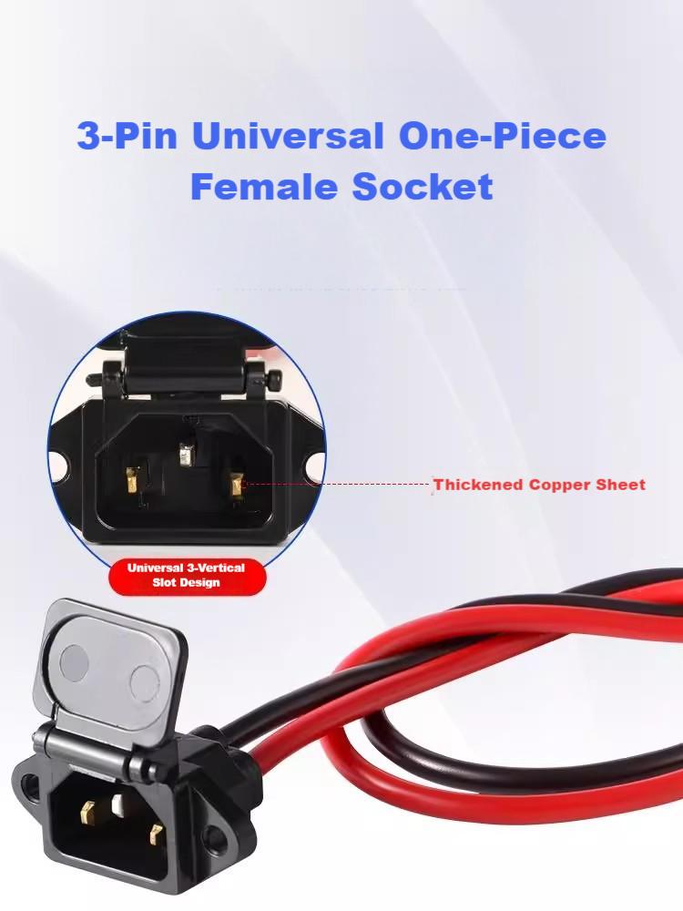 4mm² Female Connector Socket (50cm)