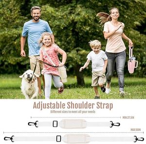 Borsa Portatile in Neoprene per Bottiglia d'Acqua per Stanley Tumbler con Tasca con Cerniera e <span class=keywords><strong>Tracolla</strong></span> Regolabile per Escursionismo - Product Image 6