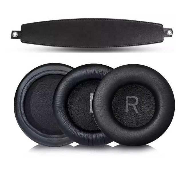 Cushions with Soft Protein Leather Noise Isolation Foam Earpads Replacement for AKG K52 K72 K92 Headphones Wrinkled Leather