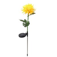 Guirlandes lumineuses solaires transfrontalières pour pelouse, en fil de cuivre, avec fleurs artificielles : Lys araignées, Tournesols, Roses, Pissenlits