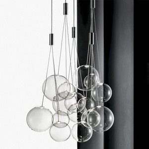 Restaurant nordique lustre moderne minimaliste <span class=keywords><strong>magasin</strong></span> de vêtements lumières personnalité créative Ins bulle boule modèle chambre lampes en verre - Product Image 1