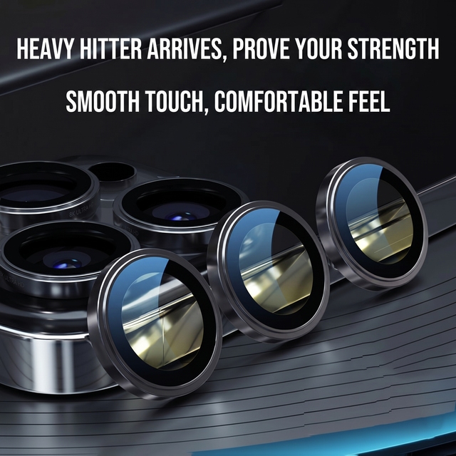 OEM ODM Custom Grade AAA 9H Tempered Glass Ultra-thin Anti Scratch Camera Lens Protector for 16 Pro Max