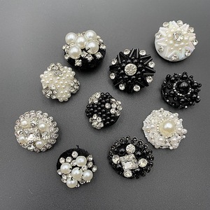 Fabricantes al por mayor, bolso de cuentas clavado a mano, botones de cristal perlado, botón de perla, ropa, suéter D Iy, accesorios - Product Image 3