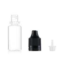 Blanc Vide Compressible Portable Eye Liquide Petits Conteneurs Rechargeables En Plastique Transparent 10ml Flacon compte-gouttes avec Bouchon à l'épreuve des enfants